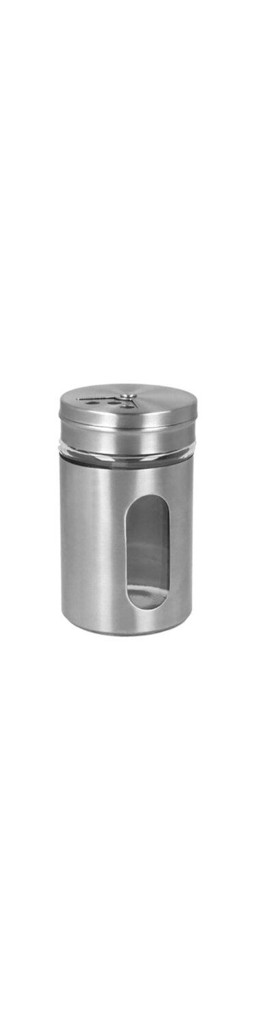Metaltex 100 ML Spice Shaker, Stainless Steel, Glass, 5 Cm, 252945000, Shaker
