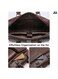 Men Shoulder 2 Pocket Bag Crossbody Bags PU Leather Handbag Capacity Men Messenger Bags Top Handle Tote Bag for Male Dark Brown