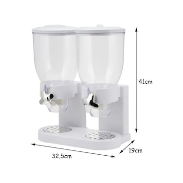 Airtight Cereal Indispensable Dry Food Dispenser Storage Box 20lbs Cereal Dispenser.