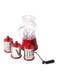 Manual Vegetable Cutter Red/Silver/Clear 30x20x10cm