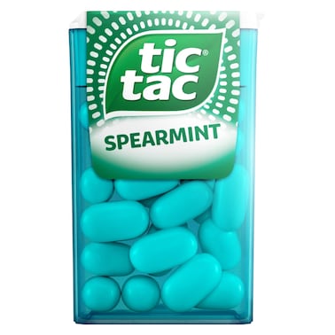 Tic Tac Spearmint Flavoured Mints 18g, On-the-Go Refreshment