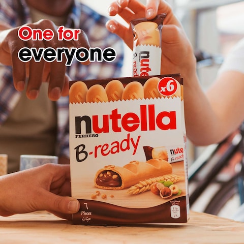 Nutella B-Ready Chocolate Wafer Bar Multi Pack 10 Bars 220g