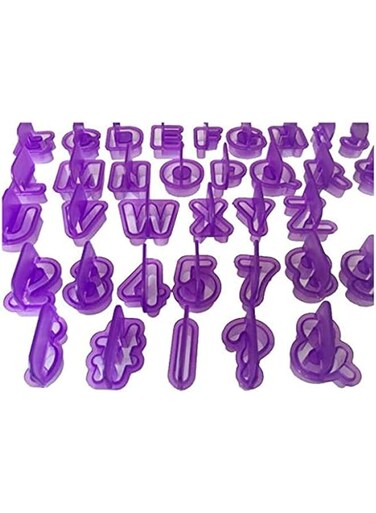 Alphabet Letter Number Fondant Cake Biscuit Baking Mould Cookie Cutters, 40Pcs