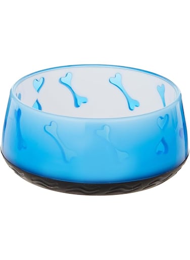 ALL FOR PAWS Lifestyle Dog Love Bowl, Small, Blue, 2.36 Kg