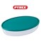 Pyrex Cook&amp;Store 3L Oval Roaster with Lid for Versatile Cooking and Storing