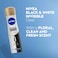 NIVEA Antiperspirant Spray for WoMen Black &amp; White Invisible Silky Smooth Shaving 150ml