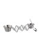 Stand Up Holders With 2 Salad Cup Silver 205grams