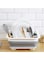 MAGA ZONE Compact Portable Foldable Dish Drainer - Easy Wash &amp; Clean Collapsible Kitchen Dish Drying Rack