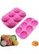 SHANPIN Rose Silicone Cake Tray Molds 2 Pcs Rose Silicone Molds for Homemade Soaps, Baking, Ice, Chocolate, Bath Bombs, Pudding, Jelly, Cake Making, 6 Cavity Rose Flower Design