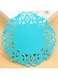 4basix Silicone Trivet Mats, 4Pcs Easy to Wash &amp; Dry Multi- Purposed Drying Hot Pads for Kitchen Heat Resistant, Non-Silp Durable Honeycomb Design Potholders for Hot Dishes, Blue