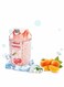 Crushed Ice Cup, Double-layer Thickened Refrigerator Cold Storage Cup Straw Gel Quicksand Iced Cup Crushed Ice Cup, Creative Milk Carton Summer Student Drinking Outdoor Water Ice Cup (Cherry Red)