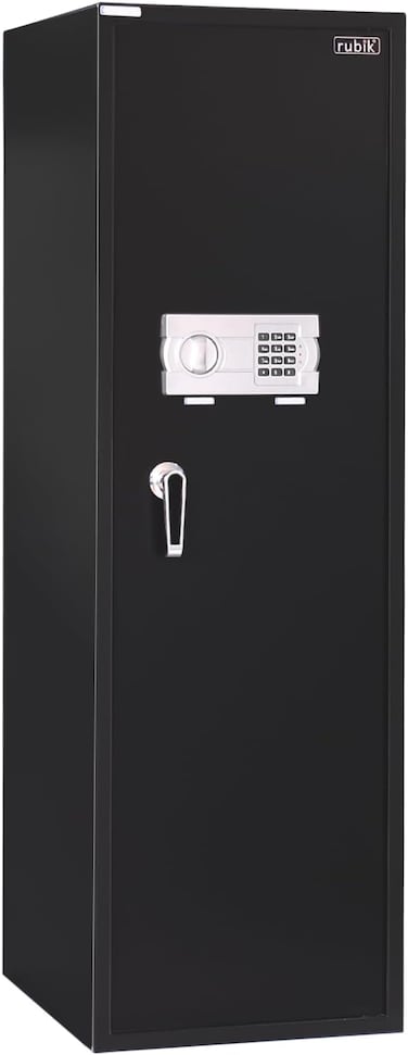 Rubik Large Safe Box 1.3 Meter Tall, Digital Keypad and Key Lock, Security Locker for Money Files folder Documents Jewelry Home Office (130x40x50cm) RB130EG Black