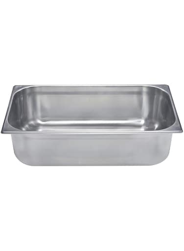 Raj Steel GN Pan Silver 530X325X150 MM - Gastronorm Pan, Catering Pan, Food Warmer Pan, Food Storage Container