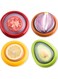 Baoly 4pcs Silicone Fruit Storage Box, Container for Fridge Keep Fresh, Vegetable Anti-Oxidation Storage Containers, Reusable Storage Containers for Fridge (4pcs Silicone Fruit Storage Box)