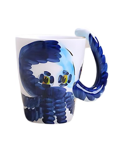 Ceramic Sea Animal 3D Mug Characters Creative Drinkware Coffee Tea Cups Novelty Gifts Milk 400ml (Octopus)