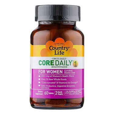 Country Life Core Daily 1 Multivitamin Supplement Tablets For Women, Pack of 60's