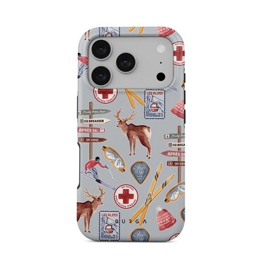 جراب Burga Les Alpes Premium لهاتف iPhone 17 Pro، متوافق مع غطاء صلب مزدوج الطبقات مع حماية من السيليكون - غطاء مقاوم للخدوش والصدمات