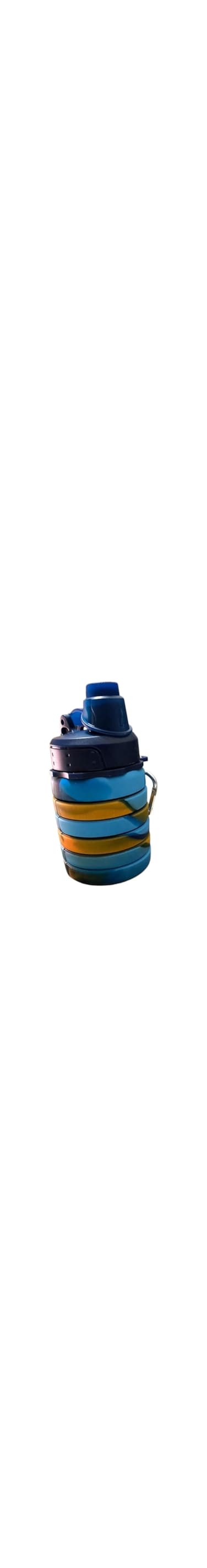 Water Bottle, Stackable, Blue &amp; Yellow, 225ml when extended it becomes 500ml. Keeping you hydrated and saving space. Take it anywhere you go, and you&#39;ll never have to use a plastic bottle again.