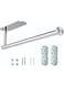 VIXEL Stainless Steel SS304 Paper Towel Holder, with both Adhesive and Screws for flexible installation