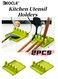 2PCS Kitchen Utensil Holders with Multi Slot Design and Space Saving Base Cooking Tools Organizer with Stable Construction for Countertop Storage Use