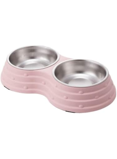 PETBROO LAYERED STEEL DOUBLE BOWL PB85193