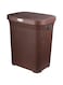 Esqube Laundry Basket with Lid, Brown, 50L Capacity
