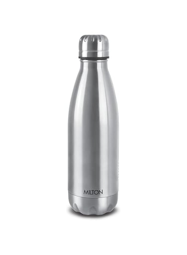 Milton Duo DLX 500 Thermosteel 24 Hours Hot and Cold Water Bottle, 500 ml, Silver