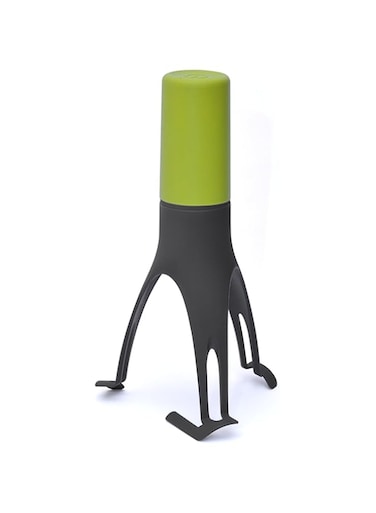 Uutensil Stirr Automatic Pan Stirrer &ndash; Cooking Stirrer with Food-Grade Nylon Legs, Dishwasher Safe, 3 Stirring Speeds. Kitchen Accessory and Tools (Olive &amp; Grey)