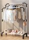 White &amp; Black Clothes Organizer And Drying Rack Holder Metal Stand Home 110*154*45cm