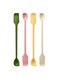 Dual-end Silicone Spatula &amp; Spoon, 4 Pack, for Cooking, Baking, Serving