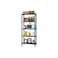 Heavy-Duty 5-Tier Metal Storage Rack with Wheels &ndash; Foldable Shelving Unit, Size 160&times;72&times;34 cm