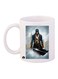 Assassin's Creed Video Game Printed Mug White/Black/Blue Standard Size