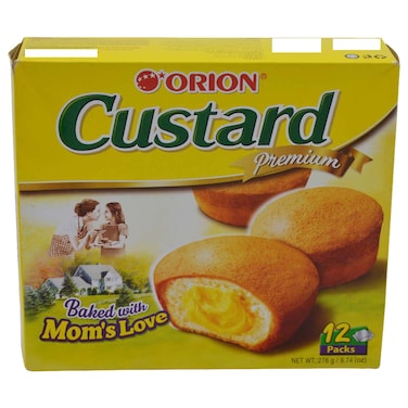 Orion Custard Premium Cream Filled Cake, 276g
