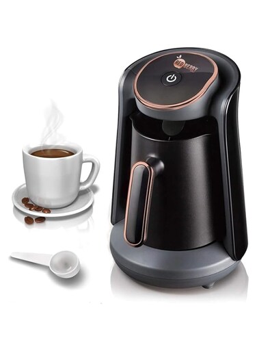 Red Berry Home Automatic Turkish Coffee Maker Machine, 1 to 5 Cups, Cordless Electric Coffee Pot, Electric Turkish Coffee Machine, Black/Gold, Best Buy