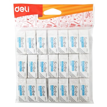 Deli Scribe Eraser 21 PCS