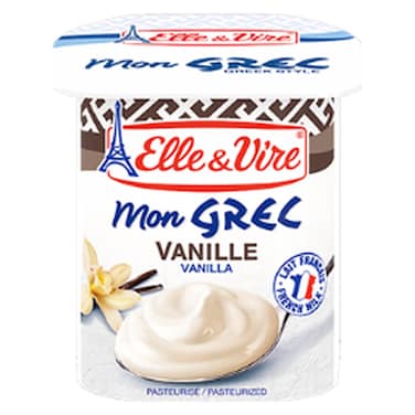 Elle &amp; Vire Greek Style Vanilla Flavoured Yoghurt, 125g