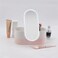 Travel Makeup Organizer with Mirror &ndash; Portable Cosmetic Case with Dimmable LED Lighting