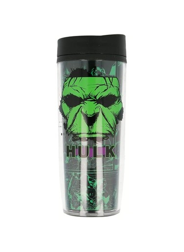 Stor Boyz Toys 256427 Marvel Avengers Hulk Hot Drink/Coffee Insulated Flask/Travel Mug, Multi-Colour