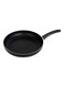 Aluminum Fry Pan Strong Aluminum Body With Non-Stick Coating And Bakelite Handle  Heat Resistant Exterior, Compatible With Hot Plate, Halogen, Ceramic And Gas Stovetops Black 38x20x4.2 cmcm