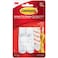 Command 17001ES Utility Hooks, medium, Holds 1.36 Kg. each hook, white color. 2 hooks and 4 strips/pack