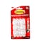 Command 17006ES Hooks, small, Holds 225 gr. each hook, white color. 6 hooks and 8 strips/pack