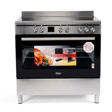 Terim Electric Cooker TERVC96ST Silver/Black 90x60cm