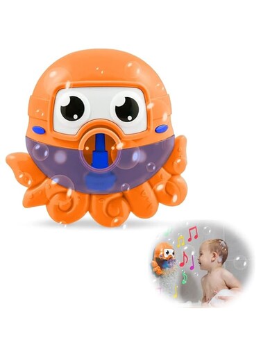 Joyzzz Baby Bath Bubble Toys, Automatic Octopus Bubble Bath Maker, Baby Bath Toys for the Bathtub with Children&rsquo;s Songs, Bath Bubble Machine Gifts for Toddlers Age 2 3 Year Old Girl Boy