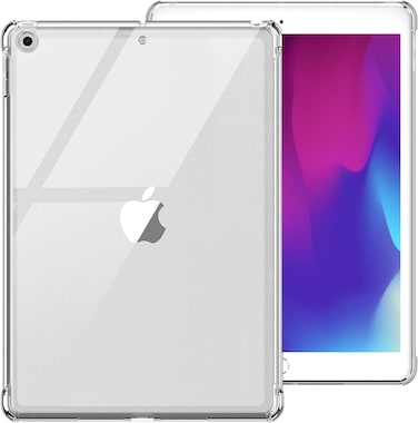Muzz Clear Case for iPad 9/8/7 (10.2-inch, 2021/2020 / 2019 model, 9th / 8th / 7th generation) Reinforced Corners Cover for for iPad 10.2" (iPad 10.2 (2021))