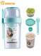 Yogurt Cups for On the Go with Spoon, Double Layered Salad Cup, With Fork Cover Dip Box, Portable Good Sealing Container, Green