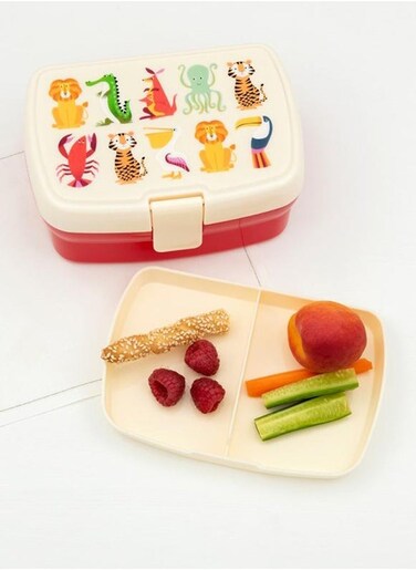 COLOURFUL CREATURES LUNCH BOX WITH TRAY
