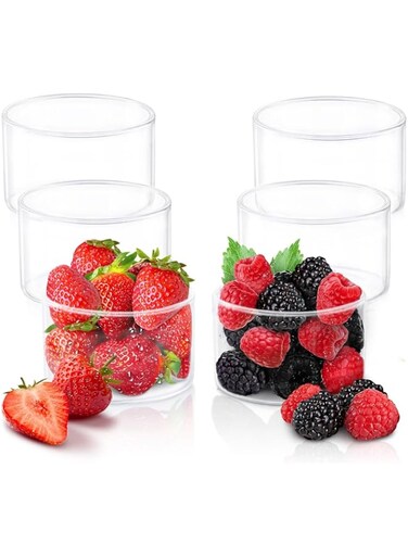 Borosil Small Glass Bowl Set (105 Ml) Set Of 6, Clear, 3.5 Ounce Glass Bowls