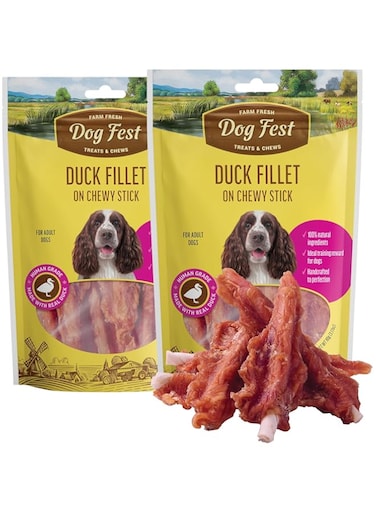 Dog Fest Duck fillet on a chewy stick for adult dogs - 90g (3.17oz)