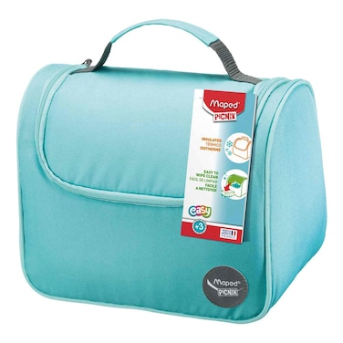 مابد بيكنيك أوريجين حقيبة غداء معزولة للأطفال من سن 3 سنوات فما فوق باللون الفيروزي