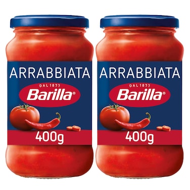Barilla Arrabbiata Tomato Sauce With Chilli Peppers 400g Pack of 2